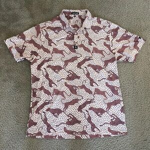 Bad Birdie Men's Anti Odor UPF 50+ Golf Polo Shirt  Size XL Rare Sold Out